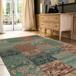 Kashqai 4327 400 Blue Wool Rug By Mastercraft-80Cm X 160Cm - thumbnail 3