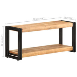 Berkfield Tv Cabinet 90X30X40 Cm Solid Acacia Wood - thumbnail 7