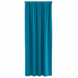 Berkfield Curtains With Curtains 2 Pcs Turquoise 260 X 140 Cm Polyester - thumbnail 3