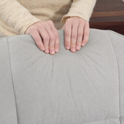Homcom Swivel Recliner Chair With Footstool And Wooden Base, Light Grey - thumbnail 8