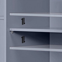 Jwfu-3383-Grey Bathroom Storage Cabinet Wooden Side 4 Drawer Cupboard Free Standing Unit - thumbnail 5