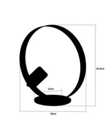 Lighting Supermarket Hoople Matt Black Industrial Hoop Table Lamp - thumbnail 3