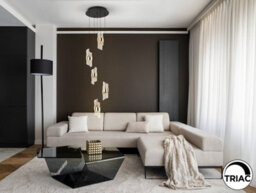 Luminosa Lighting Luminosa Iliada Cluster Pendant Ceiling 5 Light Black, Gold Led 3000K - Uk Stock - thumbnail 2