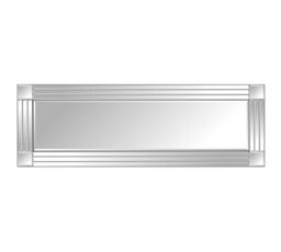 Mirroroutlet Milton All Glass Bevelled Square Corner Wall Mirror 120 X 40 Cm - thumbnail 2