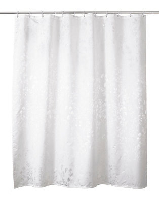 Cooke & Lewis Nessa White Tree Shower Curtain (W)180Cm