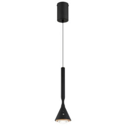 Luminosa Lighting Luminosa Lucinda Slim Pendant Ceiling Light Matt Black Led 2400/4000/6500K - thumbnail 1