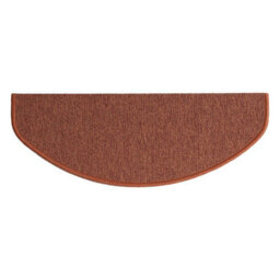 Floordirekt London Self Adhesive Edged Hard Wearing Carpet Stair Tread Mat For Indoor Stairs Semicircular Terra 23.5 X 65 Cm - thumbnail 5