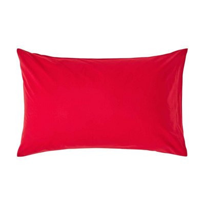 Homescapes Red Egyptian Cotton Housewife Pillowcase 200 Tc - image 1