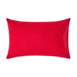 Homescapes Red Egyptian Cotton Housewife Pillowcase 200 Tc