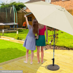 Gardenkraft 16860 Heavy Duty Resin Parasol Base With Rose Pattern - thumbnail 8