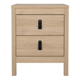 Furniture To Go Barcelona Bedside Table 2 Drawers In Jackson Hickory Oak - thumbnail 3
