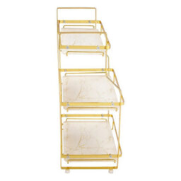 3-Tier Metal & Plastic Vanity Tray Rack - thumbnail 4