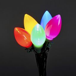 30 Multicolour Led String Lights With Timer Function Green Cable - thumbnail 3