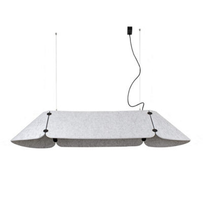 Luminosa Lighting Luminosa Fonovia Integrated Led Straight Bar Pendants Grey, 3000K - image 1