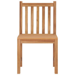 Berkfield Garden Chairs 4 Pcs Solid Teak Wood - thumbnail 3
