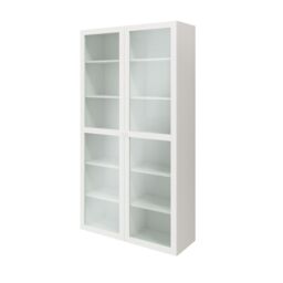 GoodHome Atomia 2 Door Matt White Bookcase (H)187.5Cm X (W)100Cm X (D)35Cm - thumbnail 2