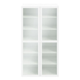 GoodHome Atomia 2 Door Matt White Bookcase (H)187.5Cm X (W)100Cm X (D)35Cm - thumbnail 1