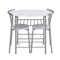 Mof 3 Piece Dining Room Set, Modern Dining Table And Chairs For Kitchen/apartment/small Space - thumbnail 4