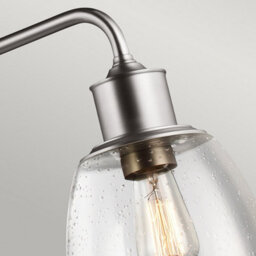 Luminosa Lighting Elstead Hobson 3 Light Ceiling Island Chandelier Pendant Bar Light Satin Nickel, E27 - thumbnail 5