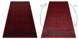 RugsX Wool Carpet Omega Buchara Frame, Circles Red 235X350 Cm - thumbnail 2
