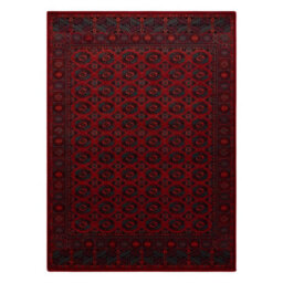 RugsX Wool Carpet Omega Buchara Frame, Circles Red 235X350 Cm - thumbnail 3
