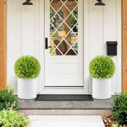 Gainoom 2 Pcs Green Artificial Plant Topiary Balls Faux Boxwood 28Cm Balls - thumbnail 5