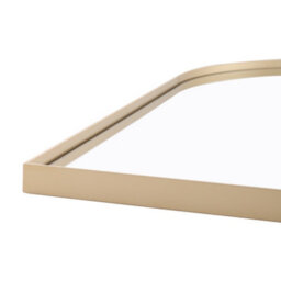 Thehotsale 50Cm X H 75Cm W Arch-Shape Wall Mounted Gold Metal Framed Bathroom Mirror Decorative - thumbnail 5