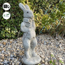 Stone Cast Peter Rabbit Garden Sculpture - thumbnail 3