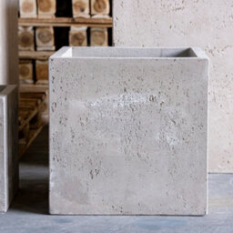 Jōbū Jobu Home - 55Cm Large Square Planter For Bushes And Feature Plants - 115L Cubrosa - Truffle (Taupe Beige Light Brown) - thumbnail 3