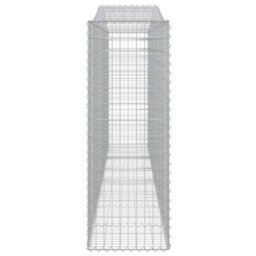 Berkfield Durable Arched Gabion Baskets 7 Pcs 400X50X140/160 Cm Galvanised Iron - thumbnail 5