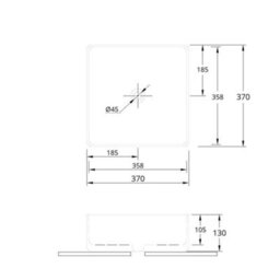 Homestylestore Light Grey And Oak 1215mm Bathroom Cloakroom Vanity Unit With Two Square Countertop Basins And Black T Bar Handles - thumbnail 3