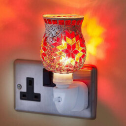 Coopers of Stortford Marrakesh Nightlight - Handmade Mosaic Glass, Vibrant Ambient Glow, Easy On/off Switch, Includes 0.5W Led Bulb, 14.5X10Cm