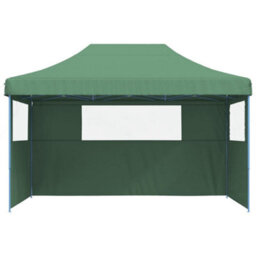 Walplus Foldable Party Tent Garden Gazebo Canopy Pop-Up With 3 Sidewalls Green - thumbnail 3