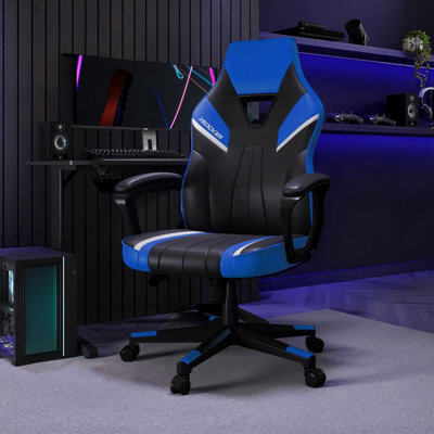 X Rocker Tempest Ergonomic Pc Office Gaming Chair - Blue - image 1