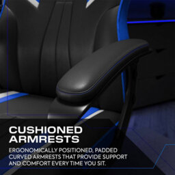 X Rocker Tempest Ergonomic Pc Office Gaming Chair - Blue - thumbnail 5