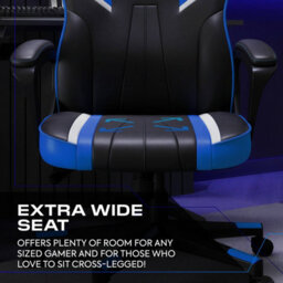 X Rocker Tempest Ergonomic Pc Office Gaming Chair - Blue - thumbnail 3