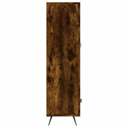 Berkfield Highboard Smoked Oak 69.5X31X115 Cm Engineered Wood - thumbnail 7