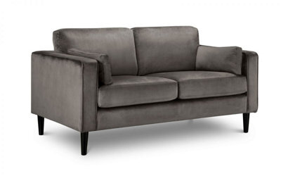 iLikeStores Storm Grey Velvet Sofa - 2 Seater - image 1