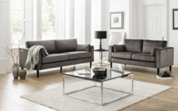 iLikeStores Storm Grey Velvet Sofa - 2 Seater - thumbnail 4