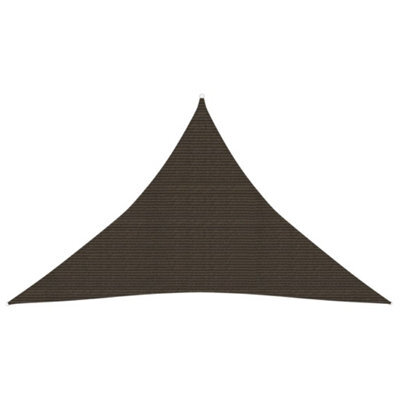Berkfield Sunshade Sail 160 G/m2 Brown 4X4X5.8 M Hdpe - image 1