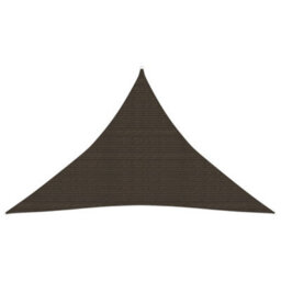 Berkfield Sunshade Sail 160 G/m2 Brown 4X4X5.8 M Hdpe - thumbnail 1