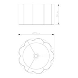 Neutral Modern Drum Lamp Shade (D)35Cm - thumbnail 7