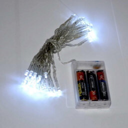 Shatchi 80 Led Wire String Fairy Clear White Xmas Wedding Party Decoration Lights - thumbnail 2