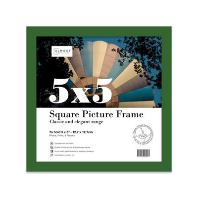 5X5 Green Picture Frame (12.7 X 12.7Cm) Poster, Photo, Artwork, Gallery Wall Or Print - image 1