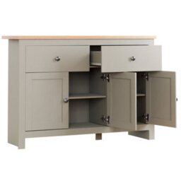 Lassic Vida Designs Arlington Grey 2 Drawer 3 Door Sideboard Storage Cabinet Cupboard - thumbnail 9