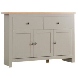 Lassic Vida Designs Arlington Grey 2 Drawer 3 Door Sideboard Storage Cabinet Cupboard - thumbnail 8