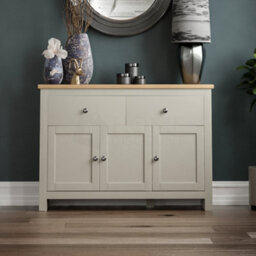 Lassic Vida Designs Arlington Grey 2 Drawer 3 Door Sideboard Storage Cabinet Cupboard - thumbnail 7