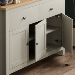 Lassic Vida Designs Arlington Grey 2 Drawer 3 Door Sideboard Storage Cabinet Cupboard - thumbnail 6
