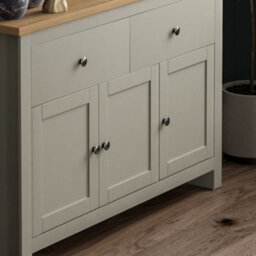 Lassic Vida Designs Arlington Grey 2 Drawer 3 Door Sideboard Storage Cabinet Cupboard - thumbnail 4