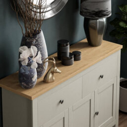 Lassic Vida Designs Arlington Grey 2 Drawer 3 Door Sideboard Storage Cabinet Cupboard - thumbnail 3